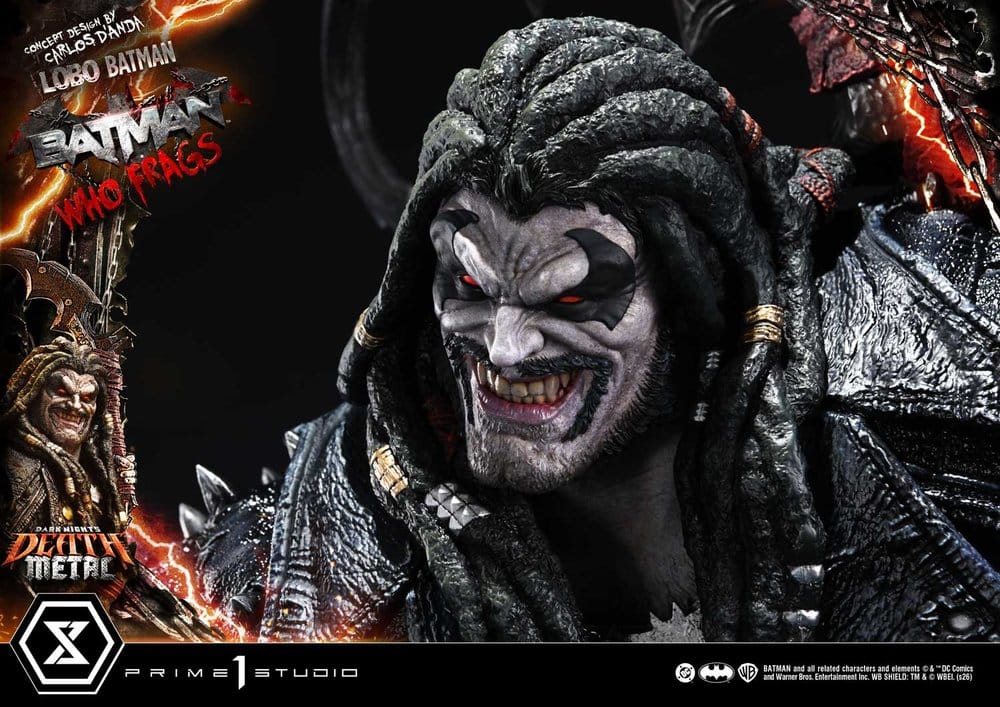Dark Nights: Death Metal Museum Masterline Statue 1/3 Lobo Batman: Batman Who Frags 81 cm