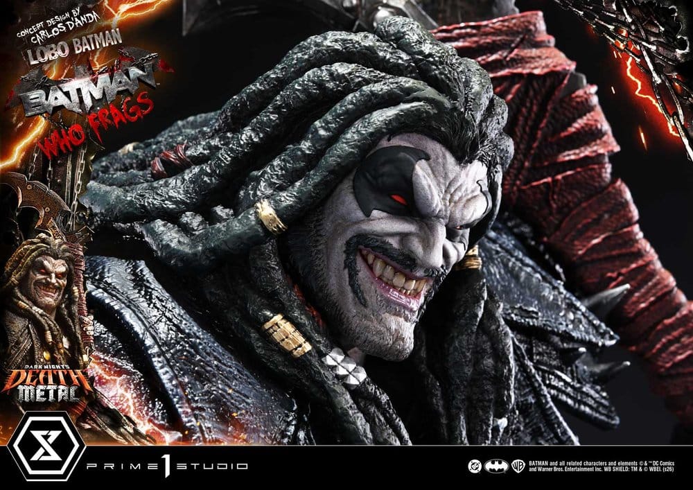 Dark Nights: Death Metal Museum Masterline Statue 1/3 Lobo Batman: Batman Who Frags 81 cm