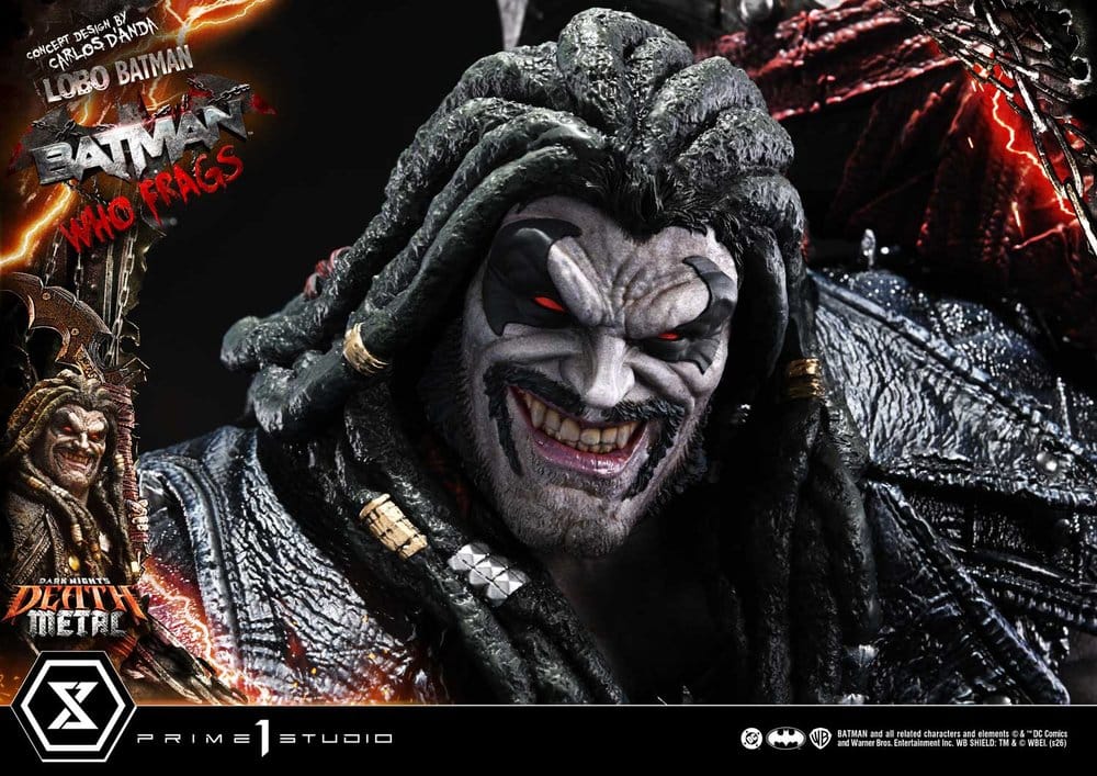 Dark Nights: Death Metal Museum Masterline Statue 1/3 Lobo Batman: Batman Who Frags Deluxe Version 81 cm