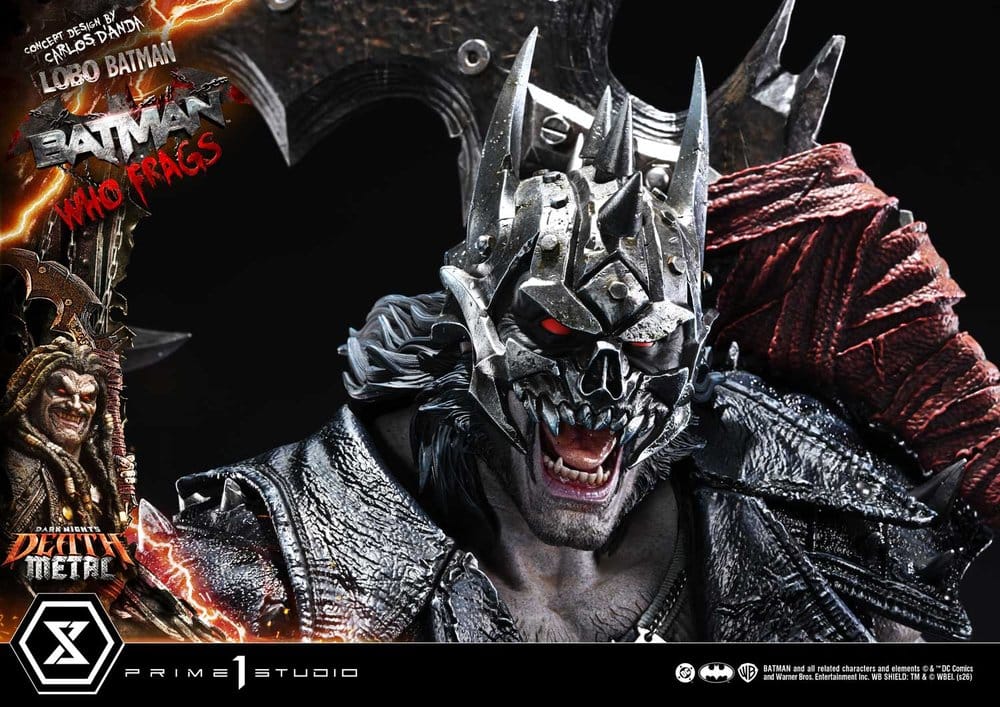 Dark Nights: Death Metal Museum Masterline Statue 1/3 Lobo Batman: Batman Who Frags Deluxe Version 81 cm