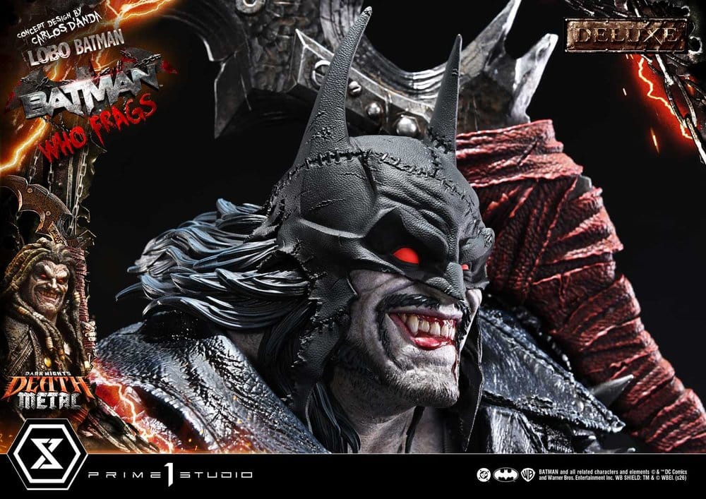 Dark Nights: Death Metal Museum Masterline Statue 1/3 Lobo Batman: Batman Who Frags Deluxe Version 81 cm