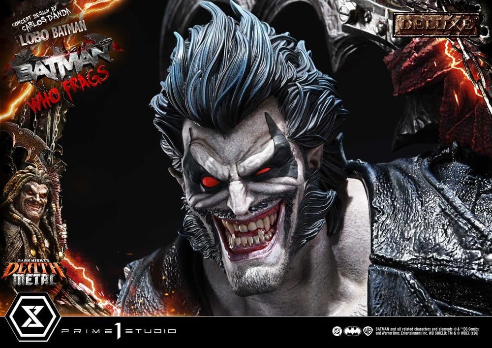 Dark Nights: Death Metal Museum Masterline Statue 1/3 Lobo Batman: Batman Who Frags Deluxe Version 81 cm