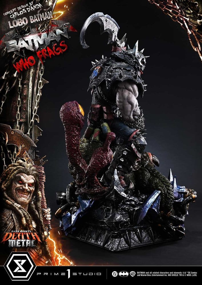Dark Nights: Death Metal Museum Masterline Statue 1/3 Lobo Batman: Batman Who Frags Deluxe Version 81 cm
