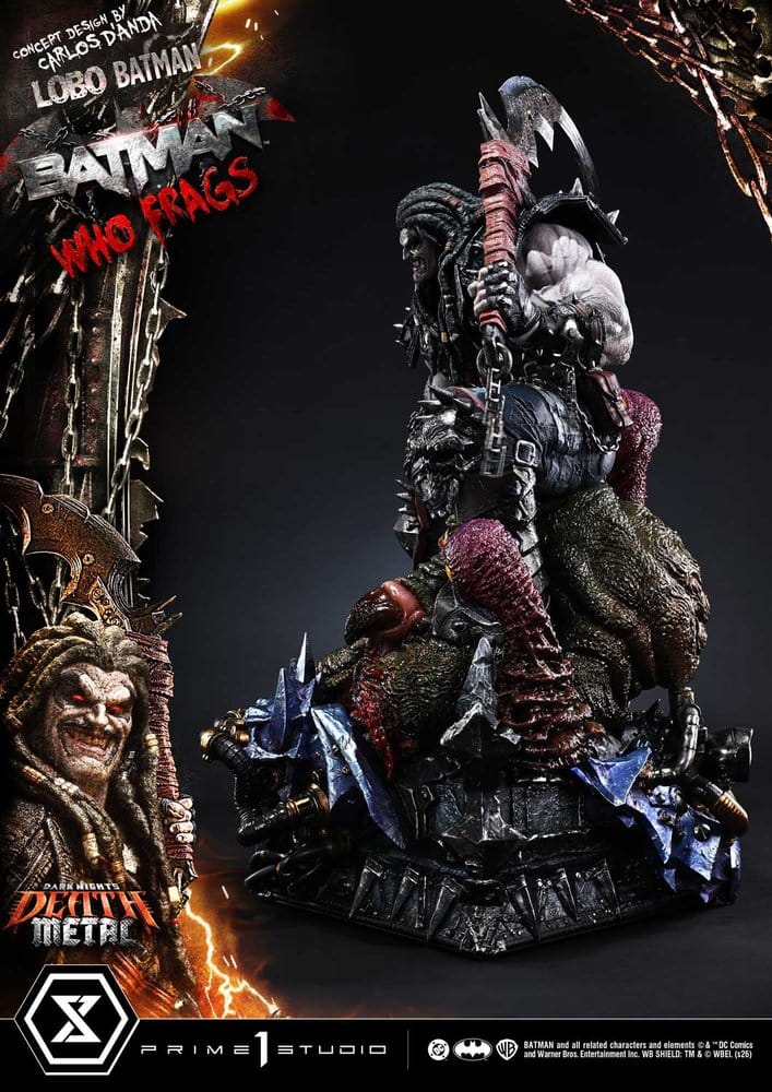 Dark Nights: Death Metal Museum Masterline Statue 1/3 Lobo Batman: Batman Who Frags Deluxe Bonus Version 81 cm
