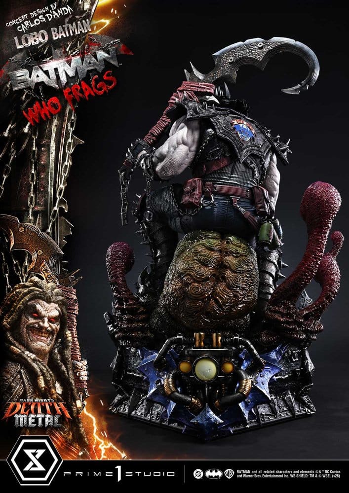 Dark Nights: Death Metal Museum Masterline Statue 1/3 Lobo Batman: Batman Who Frags Deluxe Bonus Version 81 cm