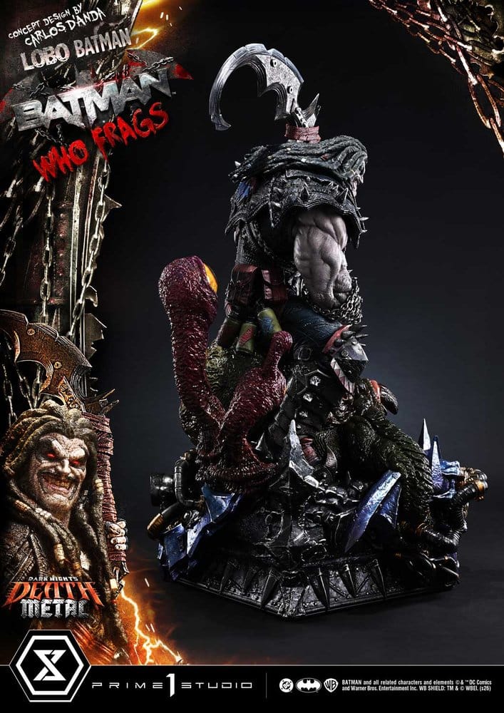 Dark Nights: Death Metal Museum Masterline Statue 1/3 Lobo Batman: Batman Who Frags Deluxe Bonus Version 81 cm