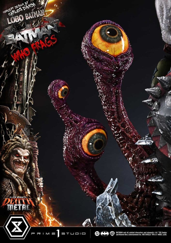 Dark Nights: Death Metal Museum Masterline Statue 1/3 Lobo Batman: Batman Who Frags Deluxe Bonus Version 81 cm