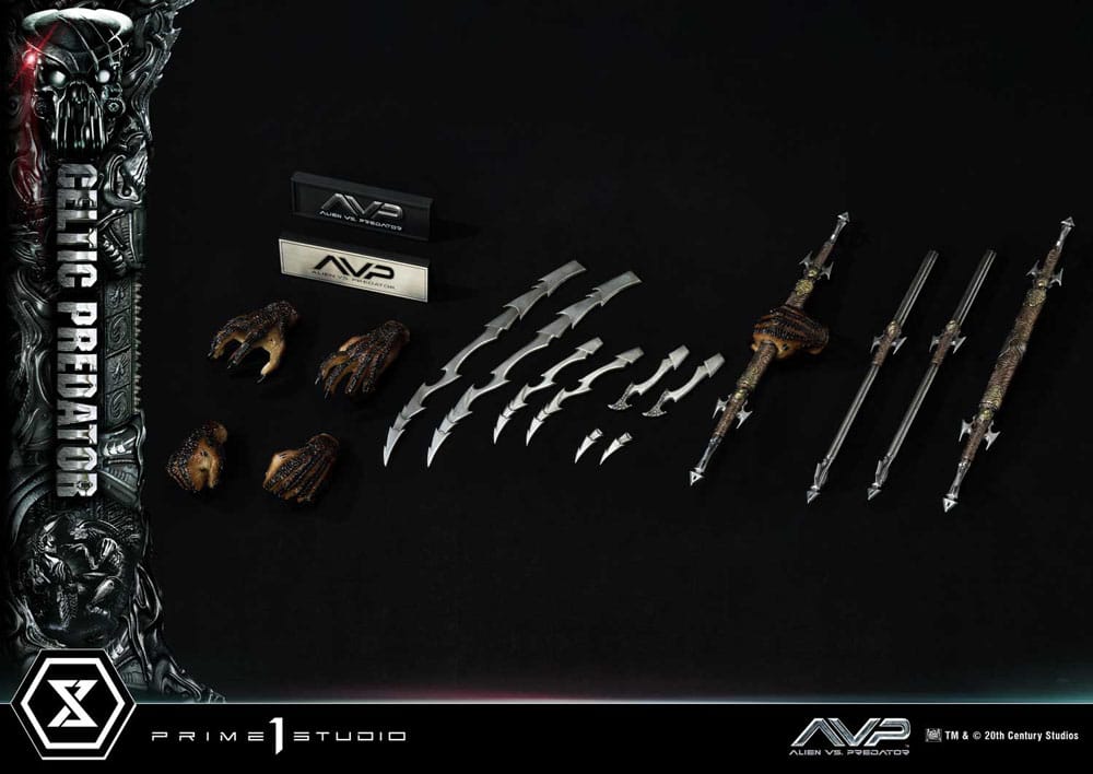 The Alien Vs. Predator Museum Masterline Series Statue 1/3 Celtic Predator Bonus Ver. 95 cm