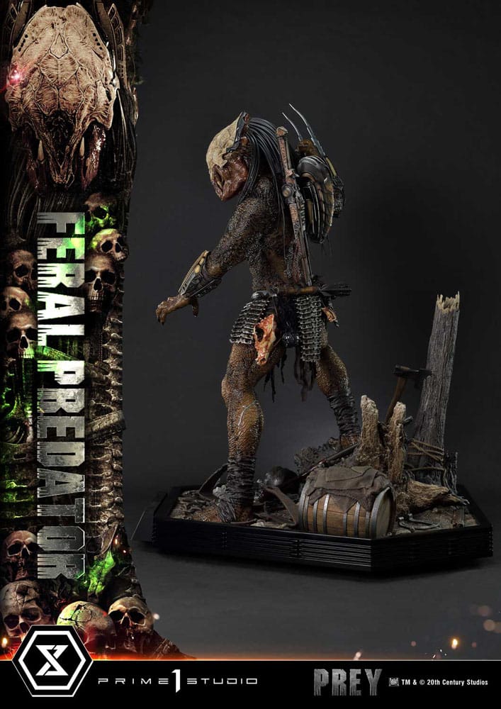 Prey (Movie) Museum Masterline Series Statue 1/3 Feral Predator 89 cm