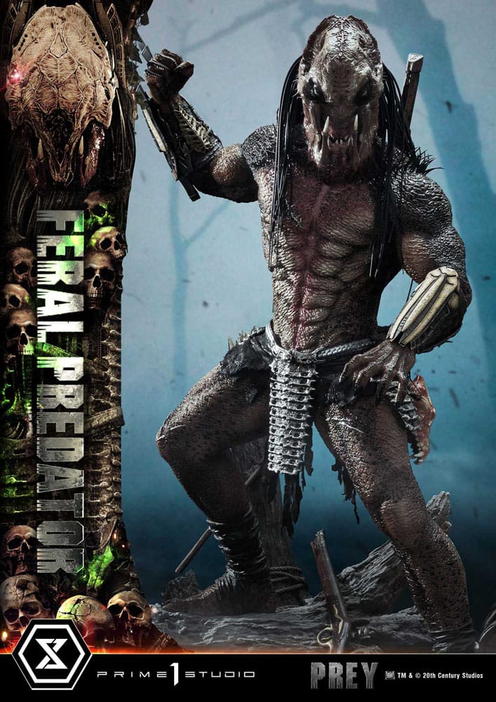 Prey (Movie) Museum Masterline Series Statue 1/3 Feral Predator 89 cm