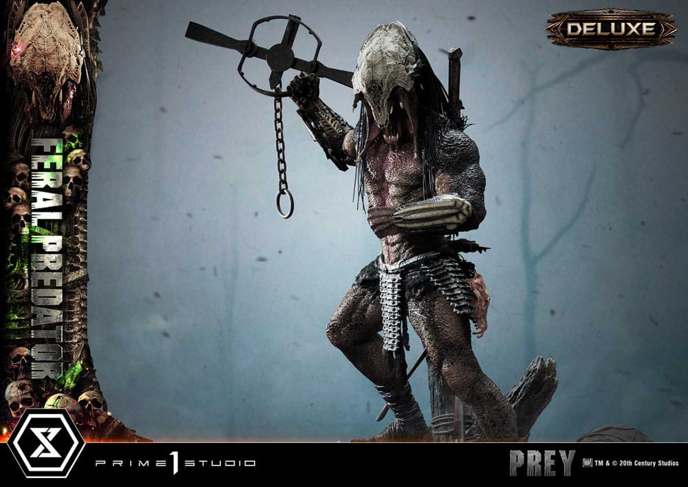 Prey (Movie) Museum Masterline Series Statue 1/3 Feral Predator Deluxe Version 89 cm