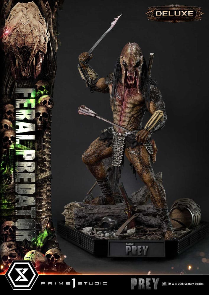 Prey (Movie) Museum Masterline Series Statue 1/3 Feral Predator Deluxe Version 89 cm