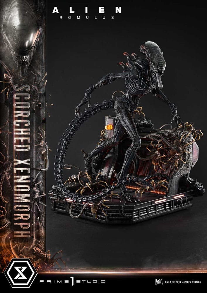 Alien: Romulus Museum Masterline XL Statue 1/3 Scorched Xenomorph Deluxe Bonus Version 98 cm