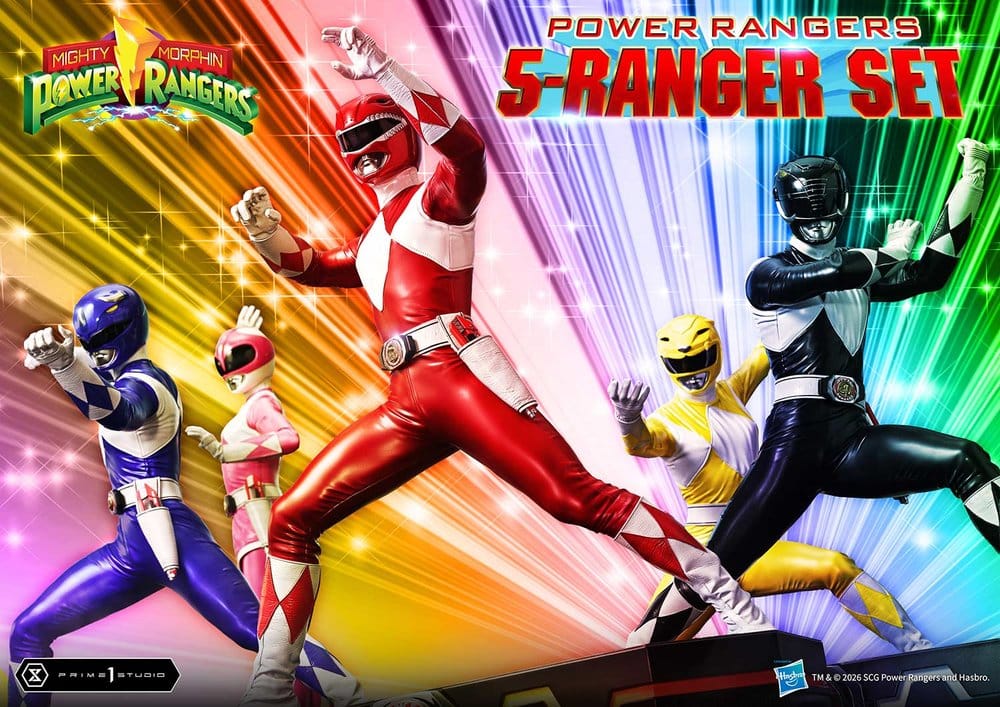 Mighty Morphin Power Rangers Premium Masterline Set of 5 Statues 1/4 57 cm
