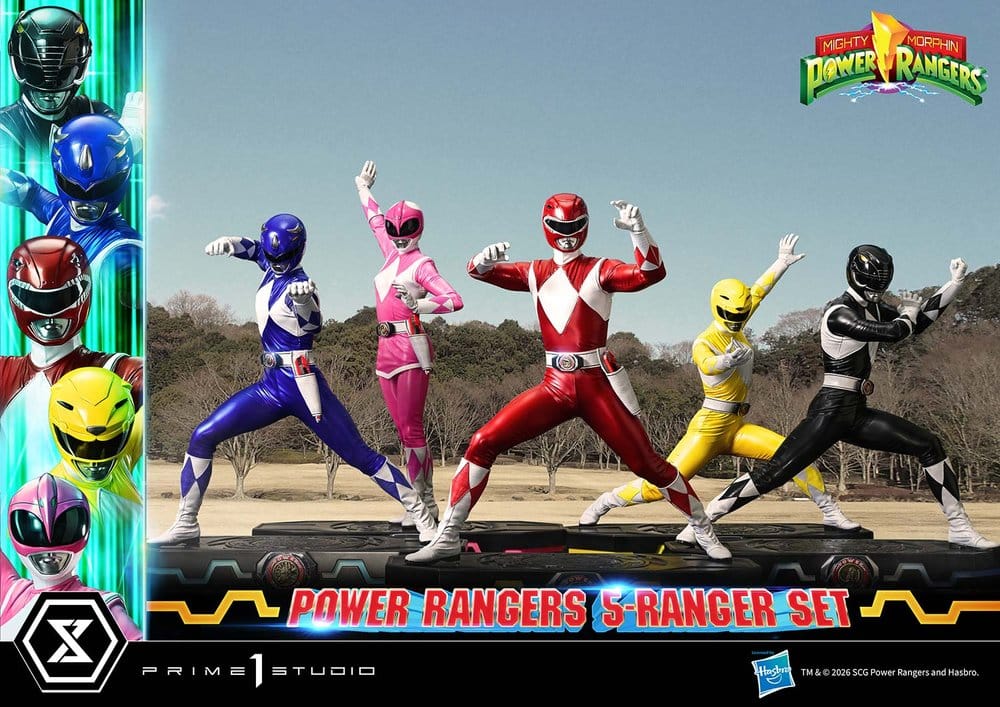 Mighty Morphin Power Rangers Premium Masterline Set of 5 Statues 1/4 57 cm