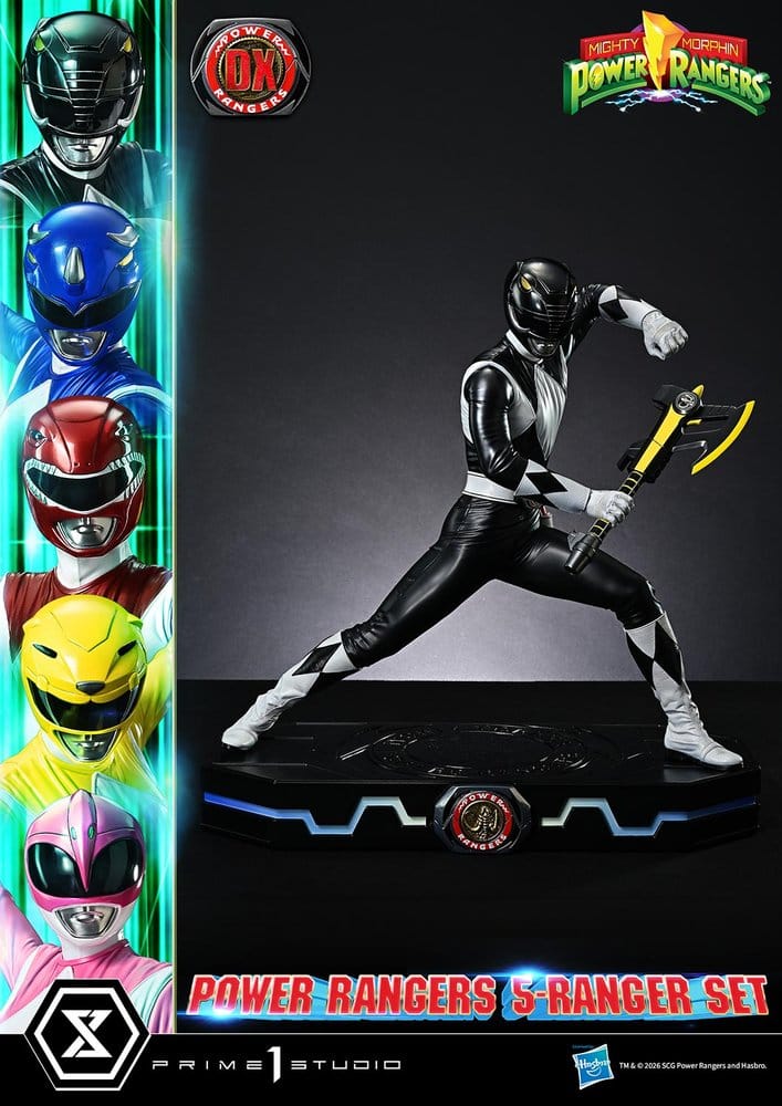 Mighty Morphin Power Rangers Premium Masterline Set of 5 Statues 1/4 Deluxe Version 62 cm