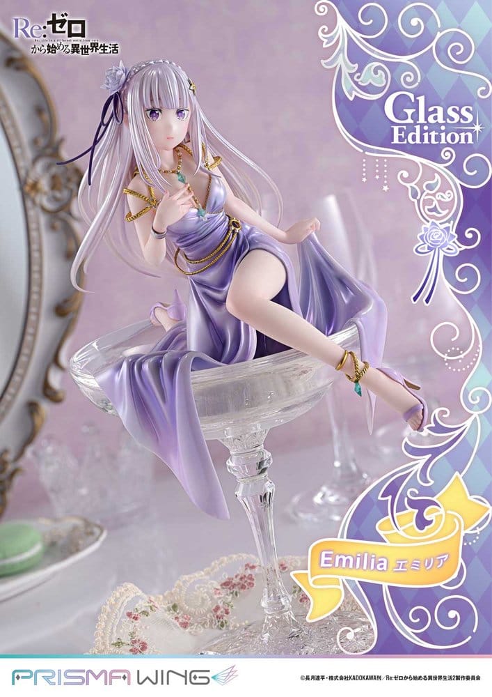 Re:Zero Prisma Wing Statue 1/7 Emilia Glass Edition 29 cm