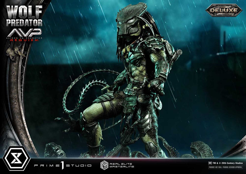 Alien vs. Predator Real Elite Masterline Series Statue 1/3 Requiem Wolf Predator Deluxe Bonus Ver. 95 cm
