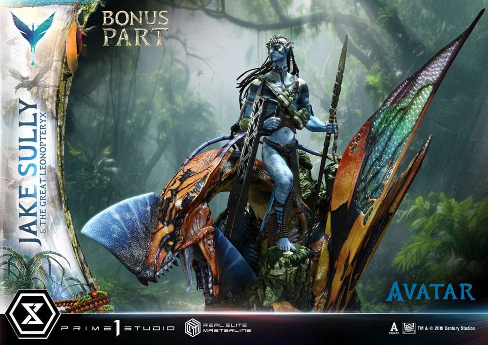 Avatar (Film) Real Elite Masterline Series Statue 1/4 Jake Sully & The Great Leonopteryx Deluxe Bonus Ver. 87 cm