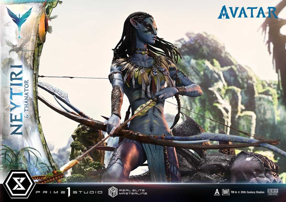 Avatar (Movie) Real Elite Masterline Series Statue 1/4 Neytiri & Thanator 75 cm