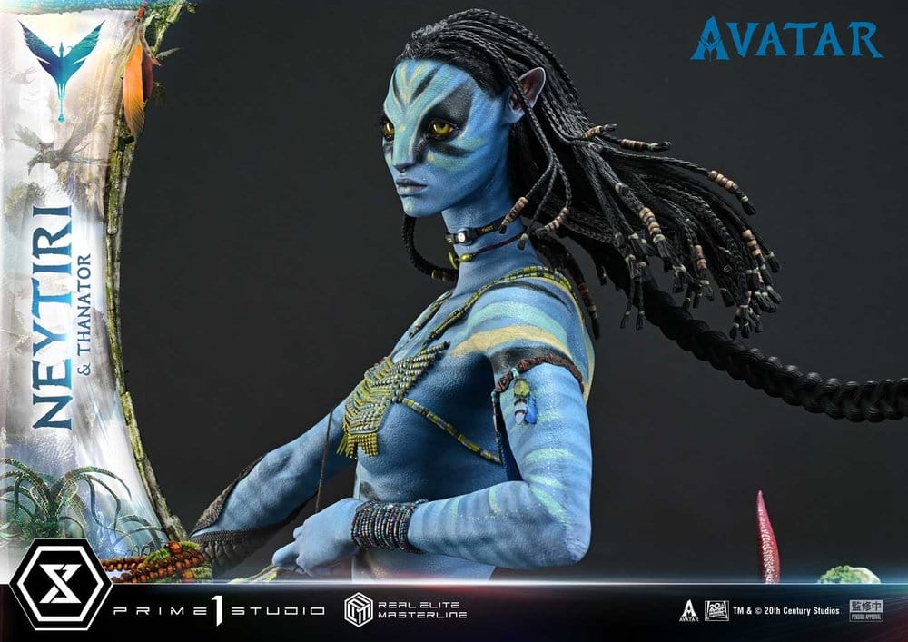 Avatar (Movie) Real Elite Masterline Series Statue 1/4 Neytiri & Thanator 75 cm