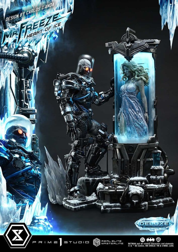 DC Comics Real Elite Masterline Series Statue 1/3 Batman (Comics) Mr. Freeze Heart of Ice (Design by Carlos D'Anda) Deluxe Bonus Version 82 cm
