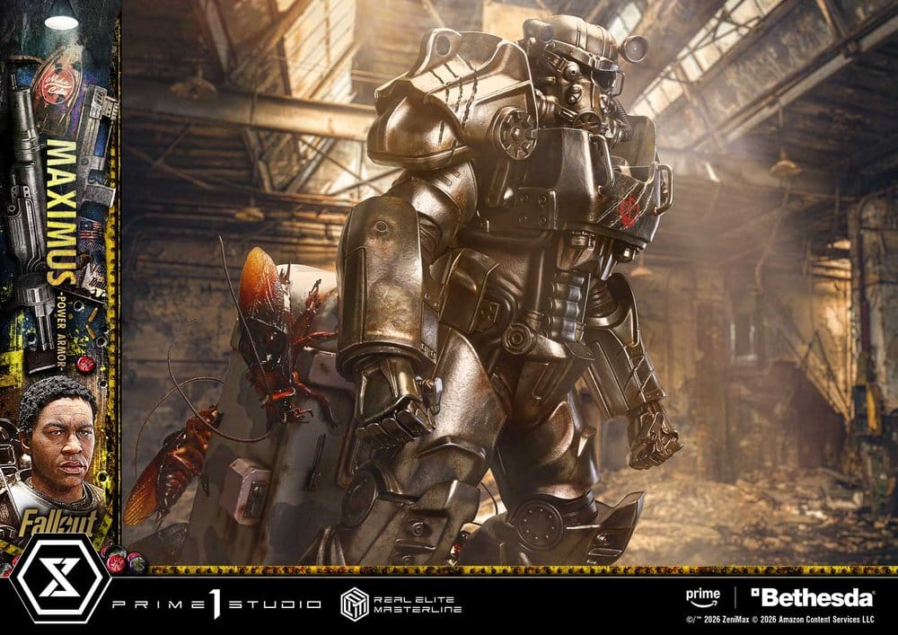 Fallout Real Elite Masterline Statue 1/4 Maximus Power Armor Deluxe Version 67 cm