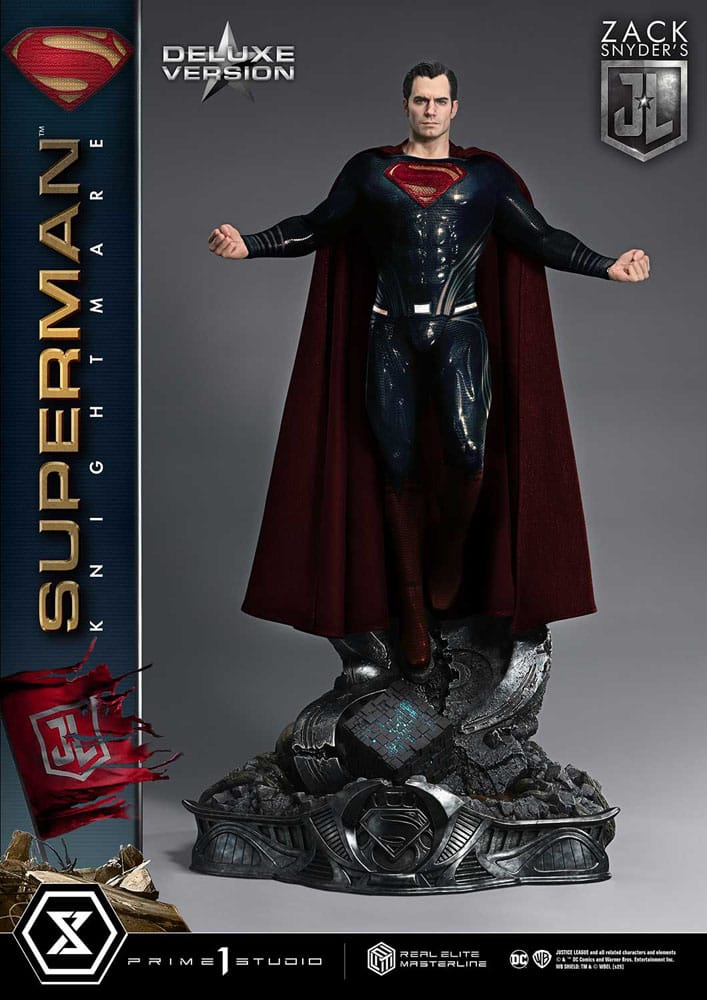 Zack Snyder's Justice League Real Elite Masterline Series Statue 1/3 Superman Knightmare Color Edition Deluxe Ver. 95 cm