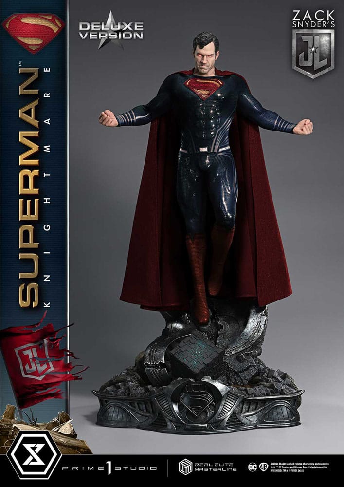 Zack Snyder's Justice League Real Elite Masterline Series Statue 1/3 Superman Knightmare Color Edition Deluxe Ver. 95 cm