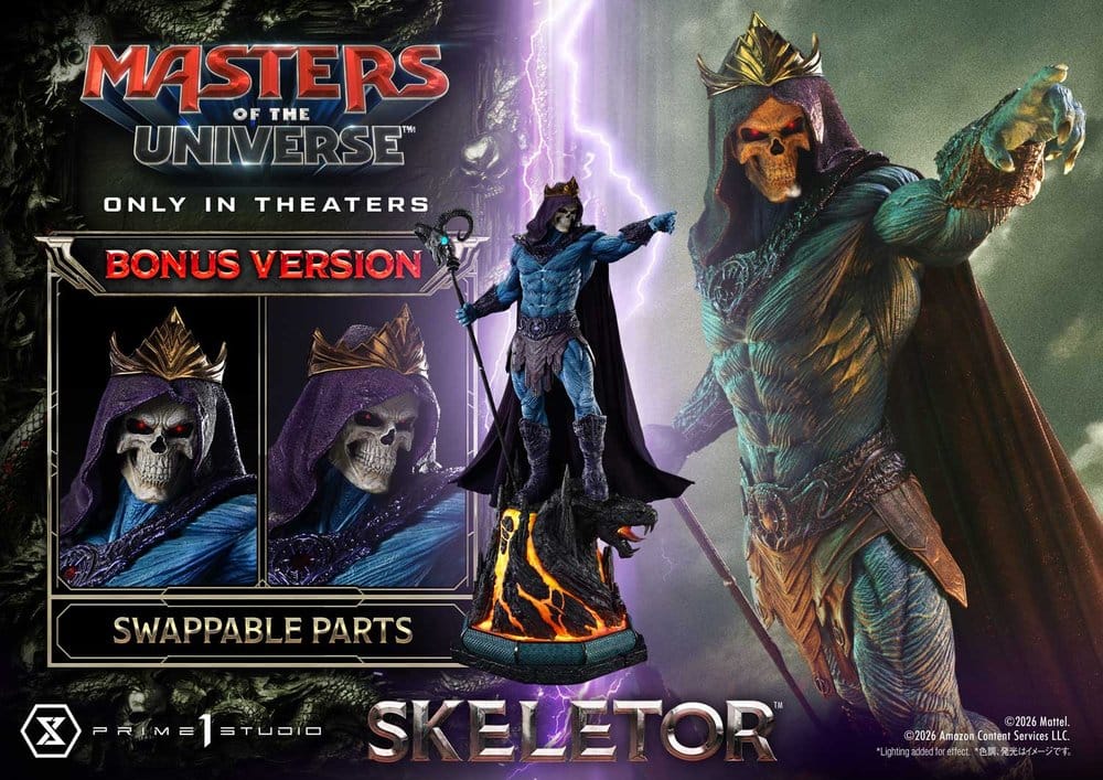 Masters of the Universe (2026 Film) Real Elite Masterline Series Statue 1/3 Skeletor Bonus Version 96 cm