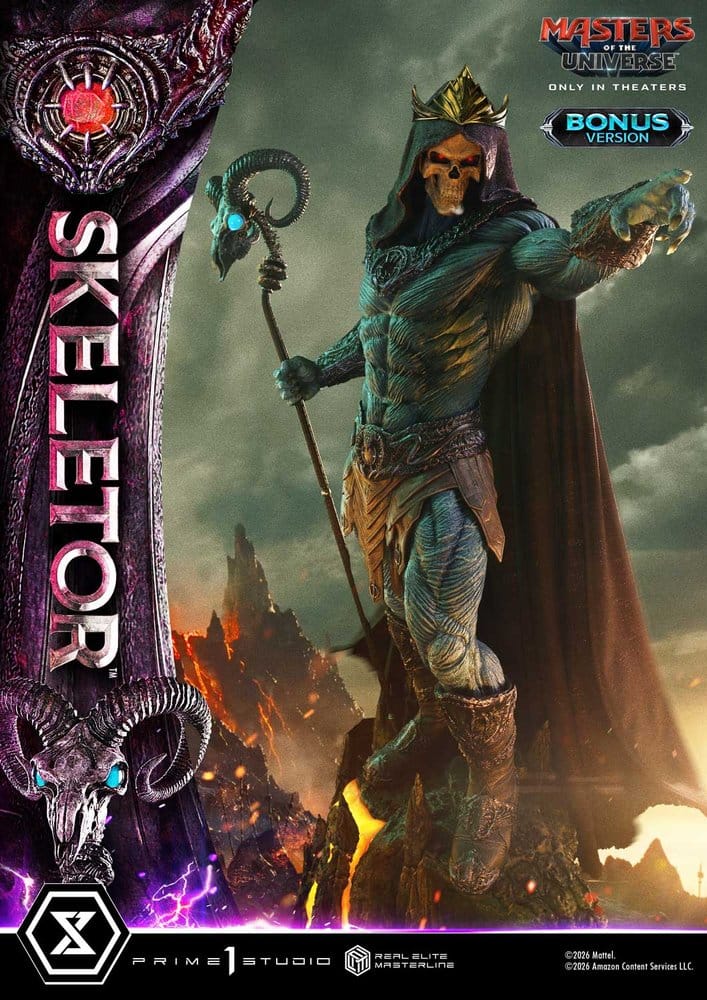 Masters of the Universe (2026 Film) Real Elite Masterline Series Statue 1/3 Skeletor Bonus Version 96 cm
