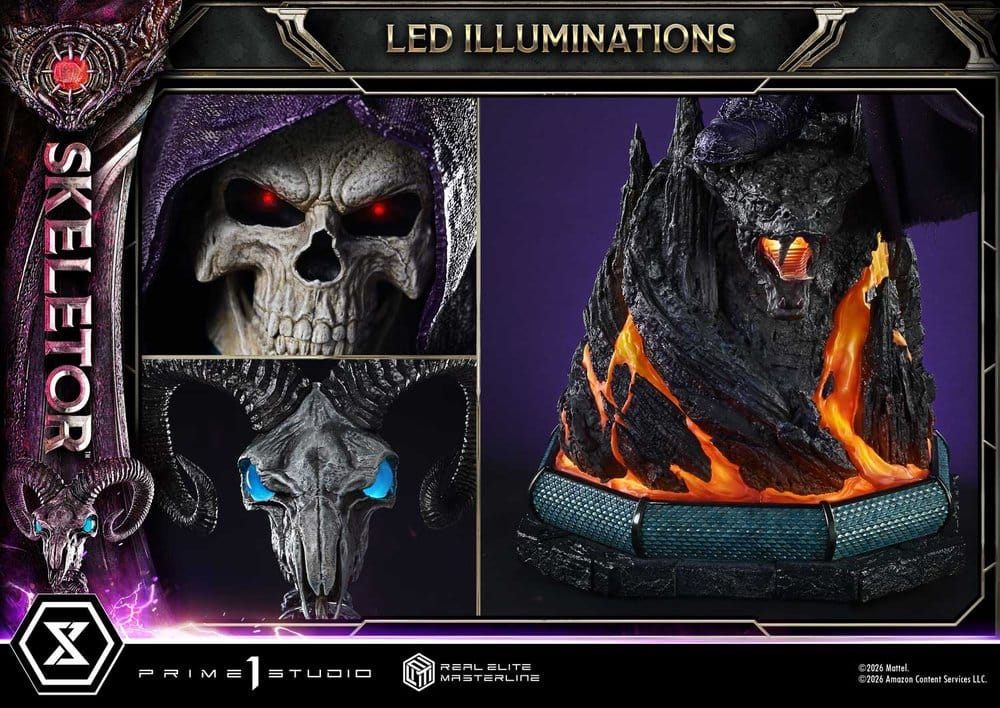 Masters of the Universe (2026 Film) Real Elite Masterline Series Statue 1/3 Skeletor Bonus Version 96 cm
