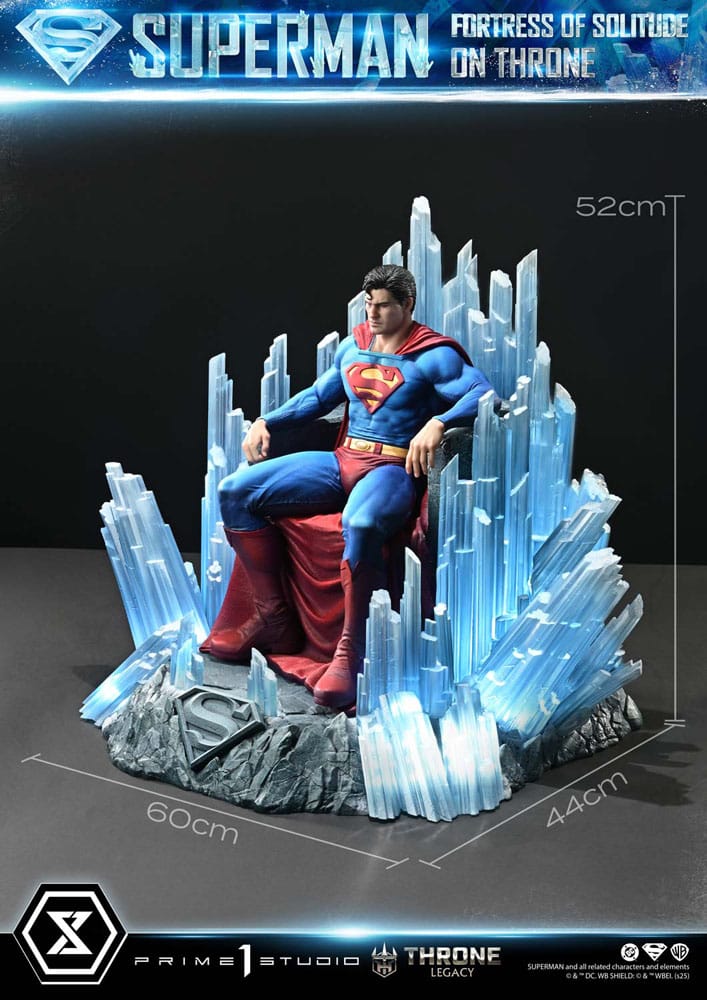 DC Comics Throne Legacy Collection Statue 1/4 Superman Fortress of Solitude on Throne (Design by Gabriele Dell'Otto) 52 cm