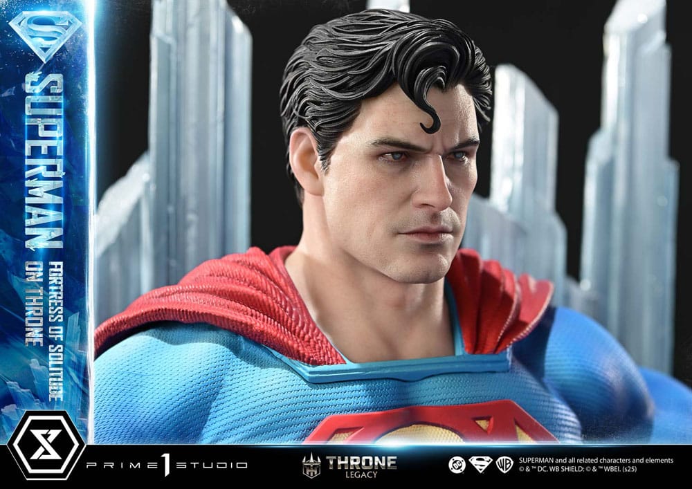 DC Comics Throne Legacy Collection Statue 1/4 Superman Fortress of Solitude on Throne (Design by Gabriele Dell'Otto) 52 cm