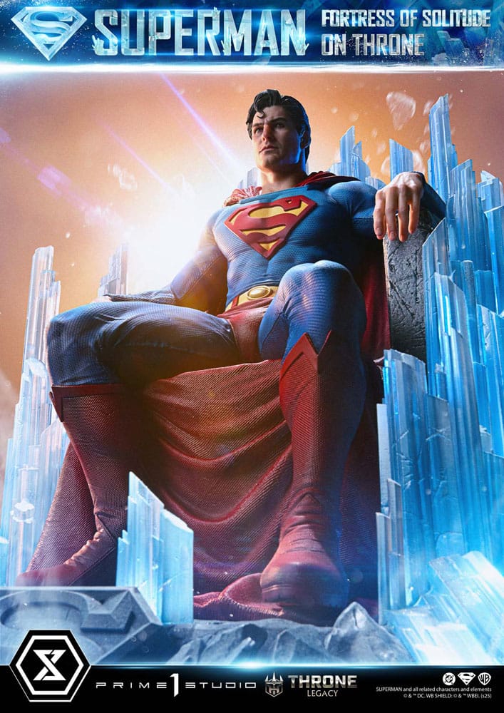 DC Comics Throne Legacy Collection Statue 1/4 Superman Fortress of Solitude on Throne (Design by Gabriele Dell'Otto) 52 cm