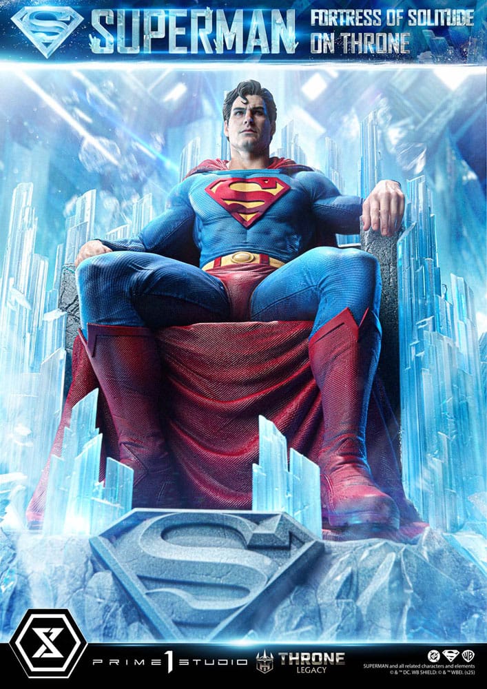 DC Comics Throne Legacy Collection Statue 1/4 Superman Fortress of Solitude on Throne (Design by Gabriele Dell'Otto) 52 cm