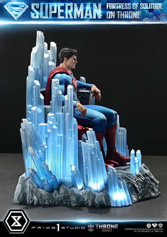 DC Comics Throne Legacy Collection Statue 1/4 Superman Fortress of Solitude on Throne (Design by Gabriele Dell'Otto) 52 cm
