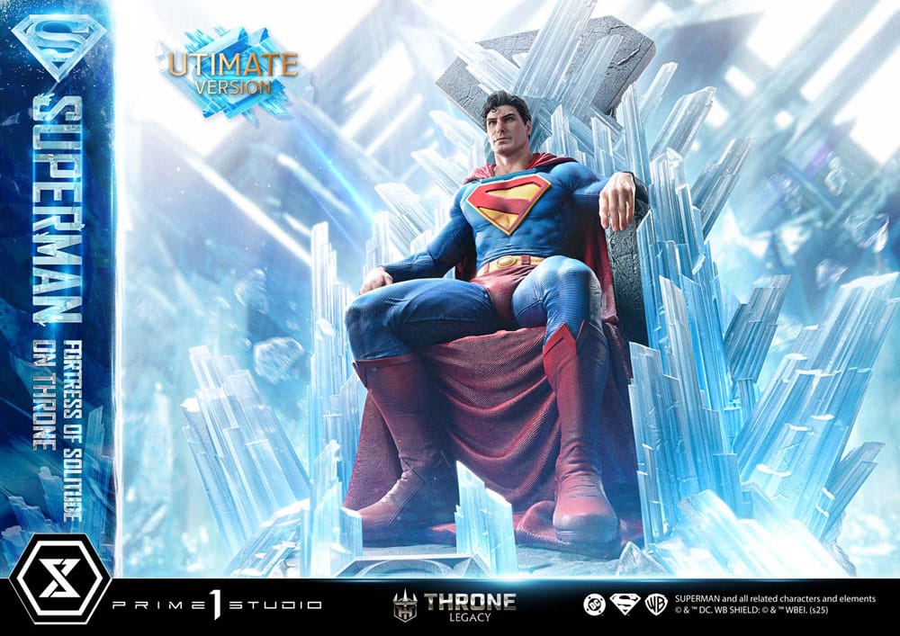 DC Comics Throne Legacy Collection Statue 1/4 Superman Fortress of Solitude on Throne (Designed by Gabriele Dell'Otto) Ultimate Bonus Version
