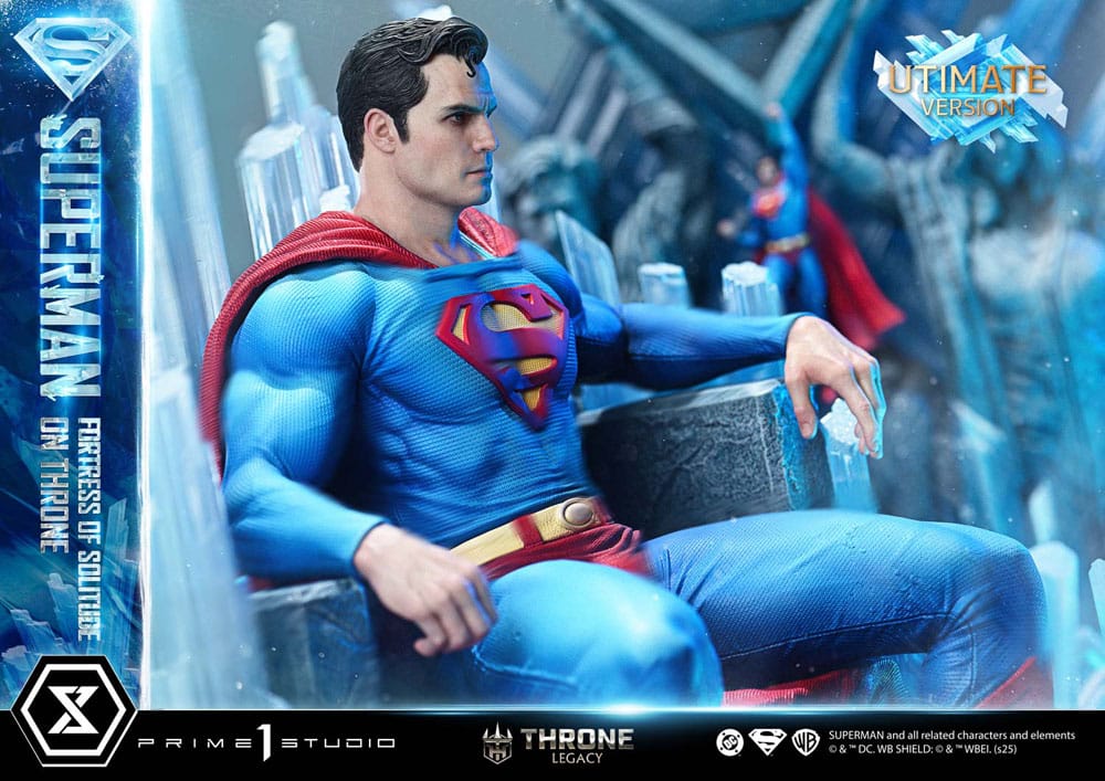 DC Comics Throne Legacy Collection Statue 1/4 Superman Fortress of Solitude on Throne (Designed by Gabriele Dell'Otto) Ultimate Bonus Version