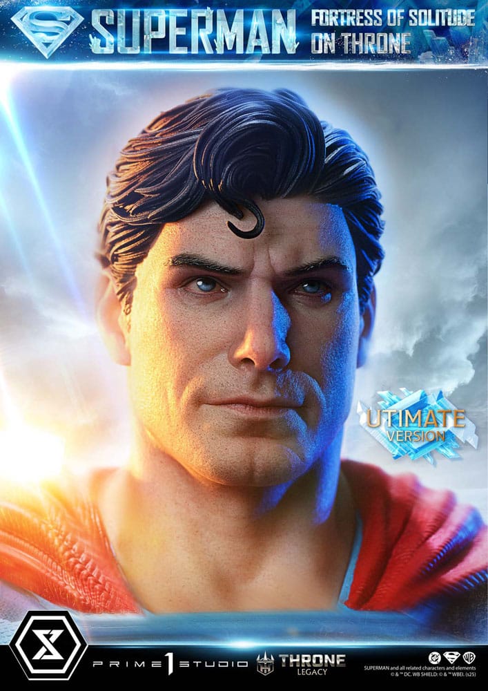 DC Comics Throne Legacy Collection Statue 1/4 Superman Fortress of Solitude on Throne (Designed by Gabriele Dell'Otto) Ultimate Bonus Version