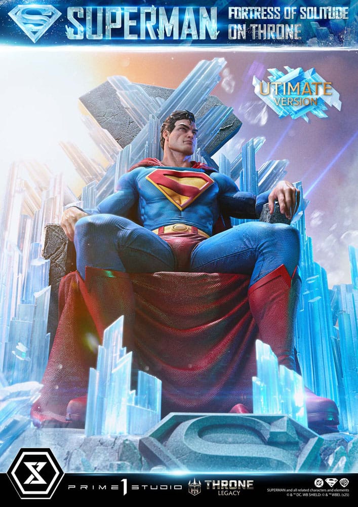 DC Comics Throne Legacy Collection Statue 1/4 Superman Fortress of Solitude on Throne (Designed by Gabriele Dell'Otto) Ultimate Bonus Version