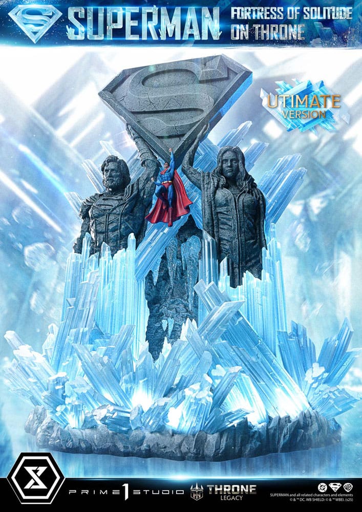DC Comics Throne Legacy Collection Statue 1/4 Superman Fortress of Solitude on Throne (Designed by Gabriele Dell'Otto) Ultimate Bonus Version