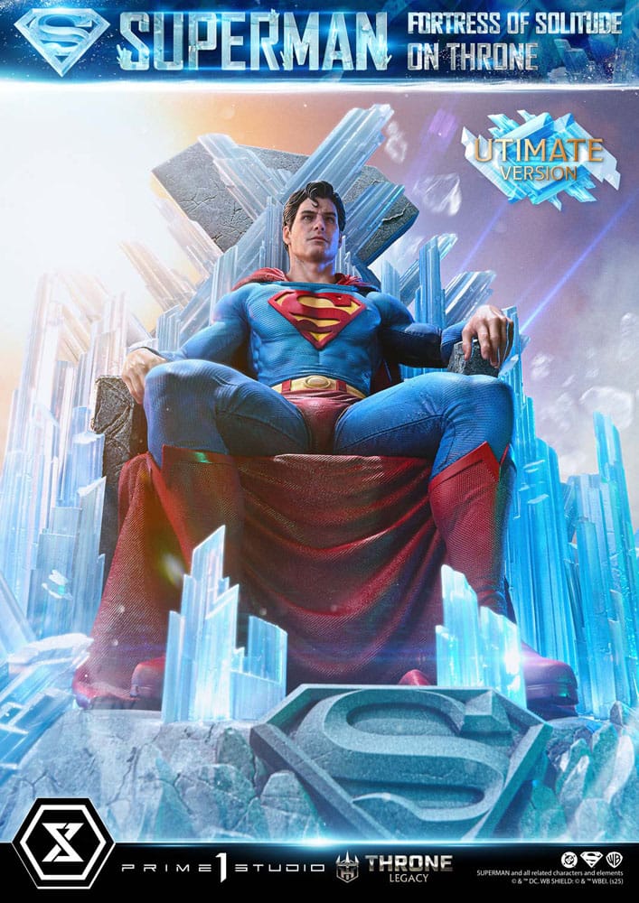 DC Comics Throne Legacy Collection Statue 1/4 Superman Fortress of Solitude on Throne (Designed by Gabriele Dell'Otto) Ultimate Bonus Version