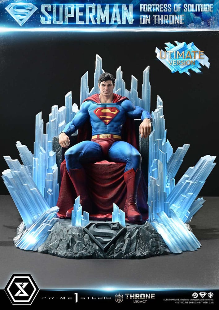 DC Comics Throne Legacy Collection Statue 1/4 Superman Fortress of Solitude on Throne (Designed by Gabriele Dell'Otto) Ultimate Bonus Version