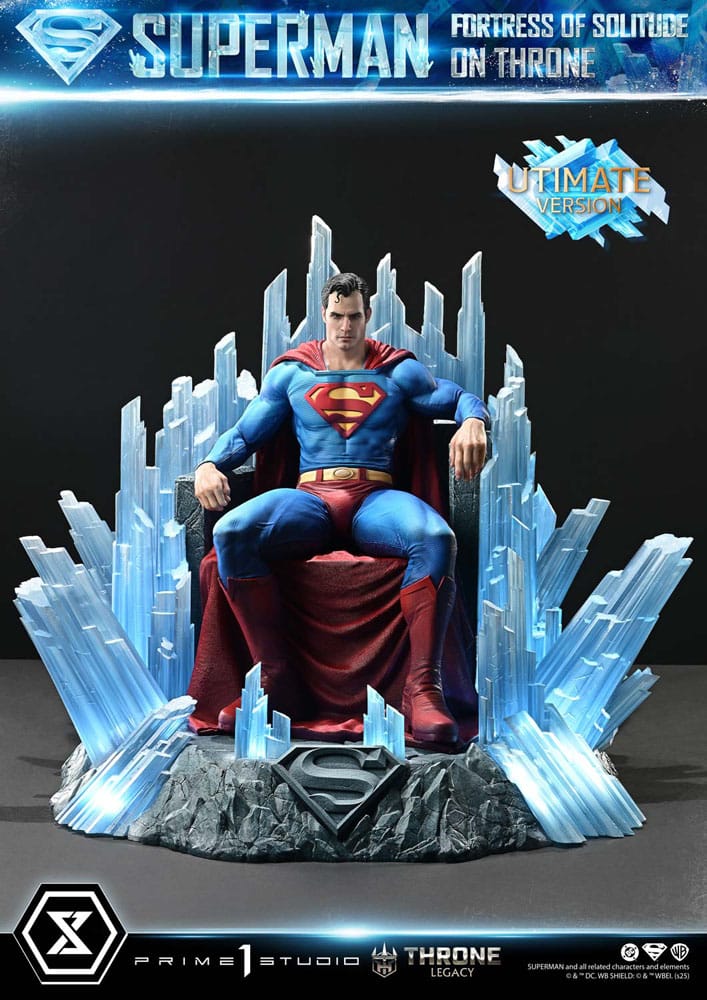 DC Comics Throne Legacy Collection Statue 1/4 Superman Fortress of Solitude on Throne (Designed by Gabriele Dell'Otto) Ultimate Bonus Version