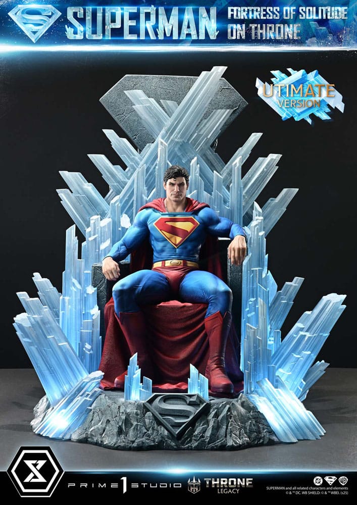 DC Comics Throne Legacy Collection Statue 1/4 Superman Fortress of Solitude on Throne (Designed by Gabriele Dell'Otto) Ultimate Bonus Version