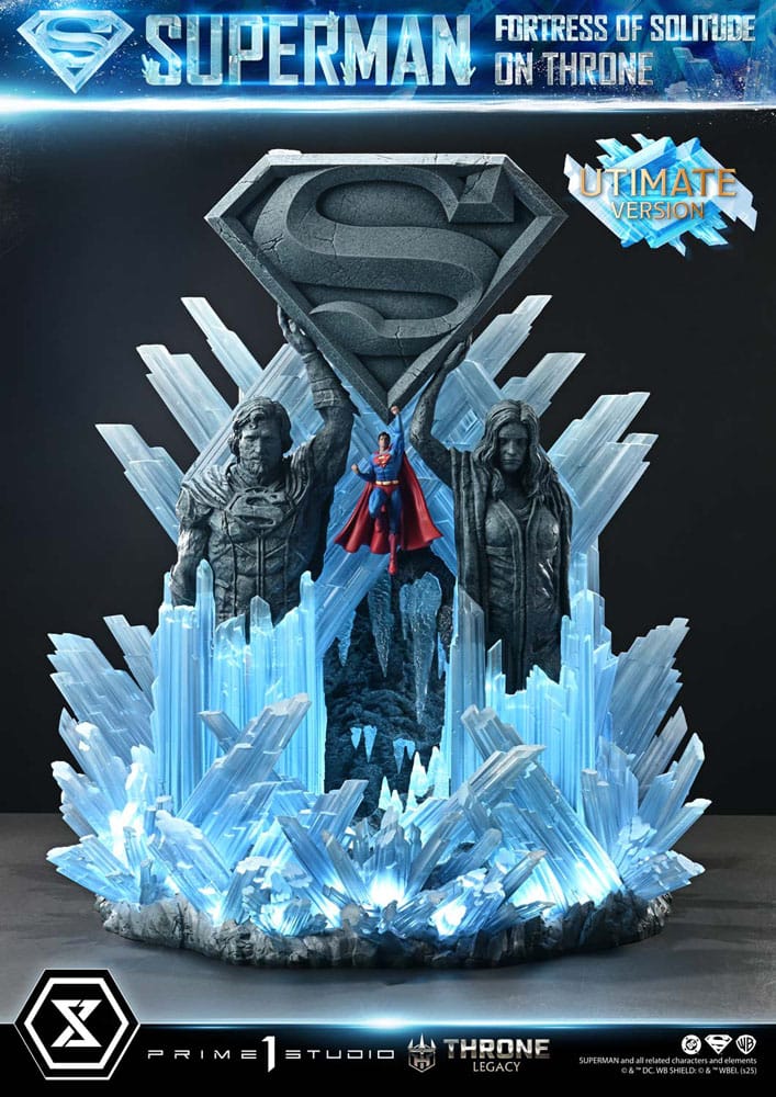 DC Comics Throne Legacy Collection Statue 1/4 Superman Fortress of Solitude on Throne (Designed by Gabriele Dell'Otto) Ultimate Bonus Version