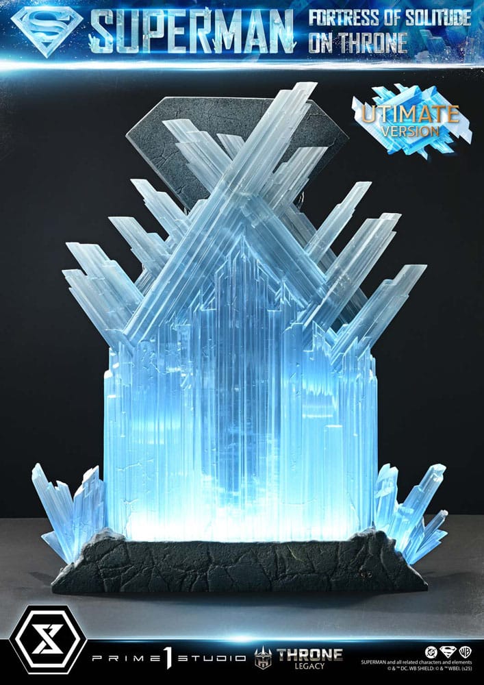 DC Comics Throne Legacy Collection Statue 1/4 Superman Fortress of Solitude on Throne (Designed by Gabriele Dell'Otto) Ultimate Bonus Version