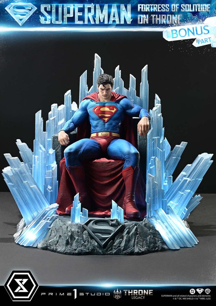 DC Comics Throne Legacy Collection Statue 1/4 Superman Fortress of Solitude on Throne (Designed by Gabriele Dell'Otto) Ultimate Bonus Version