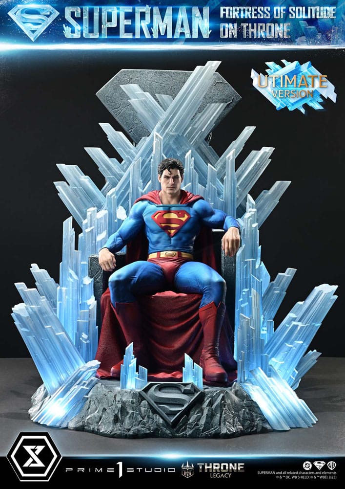 DC Comics Throne Legacy Collection Statue 1/4 Superman Fortress of Solitude on Throne (Designed by Gabriele Dell'Otto) Ultimate Bonus Version